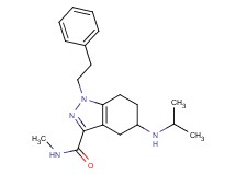 5-(isopropylamino)-N-methyl-1-(2-phenylethyl)-4,5,6,7-tetrahydro-1H-indazole-3-carboxamide