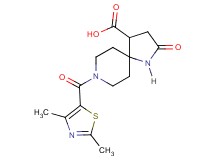 8-[(2,4-dimethyl-1,3-thiazol-5-yl)carbonyl]-2-oxo-1,8-diazaspiro[4.5]decane-4-carboxylic acid