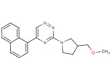 3-[3-(methoxymethyl)-1-pyrrolidinyl]-5-(1-naphthyl)-1,2,4-triazine