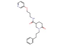 6-oxo-1-(3-phenylpropyl)-N-[3-(3-pyridinyloxy)propyl]-3-piperidinecarboxamide
