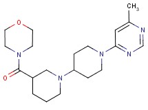1'-(6-methylpyrimidin-4-yl)-3-(morpholin-4-ylcarbonyl)-1,4'-bipiperidine