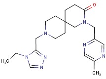 9-[(4-ethyl-4H-1,2,4-triazol-3-yl)methyl]-2-[(5-methylpyrazin-2-yl)methyl]-2,9-diazaspiro[5.5]undecan-3-one