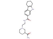 N-{2-[3-(aminocarbonyl)piperidin-1-yl]ethyl}-2,3,4,9-tetrahydro-1H-carbazole-7-carboxamide