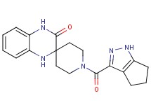 1-(1,4,5,6-tetrahydrocyclopenta[c]pyrazol-3-ylcarbonyl)-1',4'-dihydro-3'H-spiro[piperidine-4,2'-quinoxalin]-3'-one