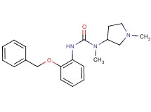 N'-[2-(benzyloxy)phenyl]-N-methyl-N-(1-methylpyrrolidin-3-yl)urea