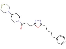 4-(1-{3-[5-(4-phenylbutyl)-1,3,4-oxadiazol-2-yl]propanoyl}-4-piperidinyl)thiomorpholine