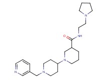 1'-(pyridin-3-ylmethyl)-N-(2-pyrrolidin-1-ylethyl)-1,4'-bipiperidine-3-carboxamide