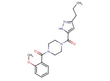 1-(2-methoxybenzoyl)-4-[(3-propyl-1H-pyrazol-5-yl)carbonyl]piperazine