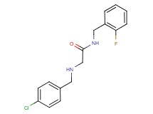 2-[(4-chlorobenzyl)amino]-N-(2-fluorobenzyl)acetamide