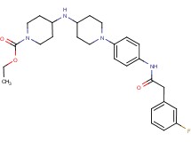 ethyl 4-{[1-(4-{[(3-fluorophenyl)acetyl]amino}phenyl)-4-piperidinyl]amino}-1-piperidinecarboxylate