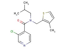 3-chloro-N-isobutyl-N-[(3-methyl-2-thienyl)methyl]isonicotinamide