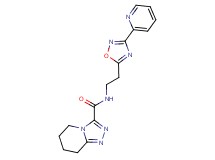 N-[2-(3-pyridin-2-yl-1,2,4-oxadiazol-5-yl)ethyl]-5,6,7,8-tetrahydro[1,2,4]triazolo[4,3-a]pyridine-3-carboxamide