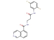 N-{3-[(2,5-difluorophenyl)amino]-3-oxopropyl}isoquinoline-5-carboxamide