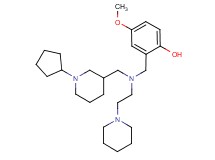 2-({[(1-cyclopentyl-3-piperidinyl)methyl][2-(1-piperidinyl)ethyl]amino}methyl)-4-methoxyphenol