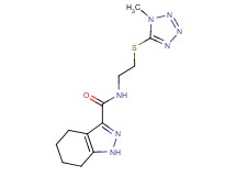 N-{2-[(1-methyl-1H-tetrazol-5-yl)thio]ethyl}-4,5,6,7-tetrahydro-1H-indazole-3-carboxamide