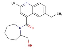 {1-[(6-ethyl-2-methyl-4-quinolinyl)carbonyl]-2-azepanyl}methanol