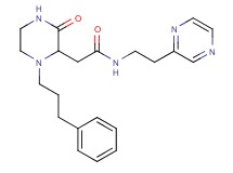 2-[3-oxo-1-(3-phenylpropyl)-2-piperazinyl]-N-[2-(2-pyrazinyl)ethyl]acetamide