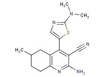 2-amino-4-[2-(dimethylamino)-1,3-thiazol-5-yl]-6-methyl-5,6,7,8-tetrahydroquinoline-3-carbonitrile