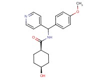 cis-4-hydroxy-N-[(4-methoxyphenyl)(pyridin-4-yl)methyl]cyclohexanecarboxamide