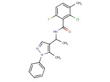 2-chloro-6-fluoro-3-methyl-N-[1-(5-methyl-1-phenyl-1H-pyrazol-4-yl)ethyl]benzamide