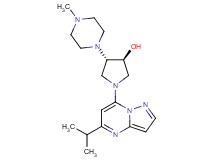 (3S*,4S*)-1-(5-isopropylpyrazolo[1,5-a]pyrimidin-7-yl)-4-(4-methyl-1-piperazinyl)-3-pyrrolidinol