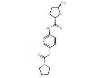 (1S*,3R*)-3-amino-N-{4-[2-oxo-2-(1-pyrrolidinyl)ethyl]phenyl}cyclopentanecarboxamide