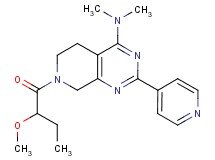 7-(2-methoxybutanoyl)-N,N-dimethyl-2-pyridin-4-yl-5,6,7,8-tetrahydropyrido[3,4-d]pyrimidin-4-amine