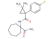 1-({[1-(4-fluorophenyl)-2,2-dimethylcyclopropyl]carbonyl}amino)cycloheptanecarboxamide