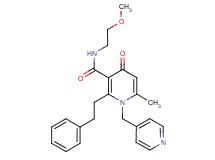 N-(2-methoxyethyl)-6-methyl-4-oxo-2-(2-phenylethyl)-1-(4-pyridinylmethyl)-1,4-dihydro-3-pyridinecarboxamide