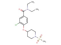 3-chloro-N,N-diethyl-4-{[1-(methylsulfonyl)piperidin-4-yl]oxy}benzamide