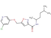 5-{[(5-chloropyridin-3-yl)oxy]methyl}-N-(1,4-dimethylpentyl)isoxazole-3-carboxamide