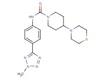N-[4-(2-methyl-2H-tetrazol-5-yl)phenyl]-4-thiomorpholin-4-ylpiperidine-1-carboxamide