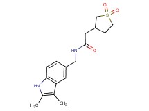 N-[(2,3-dimethyl-1H-indol-5-yl)methyl]-2-(1,1-dioxidotetrahydro-3-thienyl)acetamide