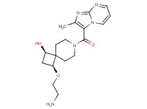 rel-(1R,3S)-3-(2-aminoethoxy)-7-[(2-methylimidazo[1,2-a]pyrimidin-3-yl)carbonyl]-7-azaspiro[3.5]nonan-1-ol dihydrochloride