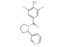 3-[1-(3,5-dichloro-4-methylbenzoyl)-2-pyrrolidinyl]pyridine
