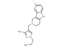8-fluoro-2-[(3-methyl-1-propyl-1H-pyrazol-4-yl)methyl]-2,3,4,5-tetrahydro-1H-pyrido[4,3-b]indole