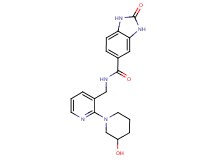 N-{[2-(3-hydroxypiperidin-1-yl)pyridin-3-yl]methyl}-2-oxo-2,3-dihydro-1H-benzimidazole-5-carboxamide
