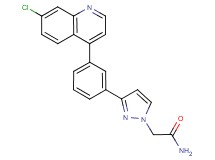 2-{3-[3-(7-chloro-4-quinolinyl)phenyl]-1H-pyrazol-1-yl}acetamide
