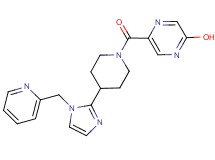 5-({4-[1-(2-pyridinylmethyl)-1H-imidazol-2-yl]-1-piperidinyl}carbonyl)-2-pyrazinol
