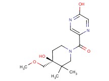 5-{[(4S*)-4-hydroxy-4-(methoxymethyl)-3,3-dimethylpiperidin-1-yl]carbonyl}pyrazin-2-ol