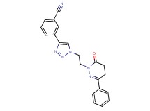 3-{1-[2-(6-oxo-3-phenyl-5,6-dihydropyridazin-1(4H)-yl)ethyl]-1H-1,2,3-triazol-4-yl}benzonitrile