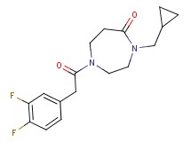 4-(cyclopropylmethyl)-1-[(3,4-difluorophenyl)acetyl]-1,4-diazepan-5-one