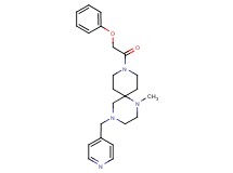 1-methyl-9-(phenoxyacetyl)-4-(pyridin-4-ylmethyl)-1,4,9-triazaspiro[5.5]undecane
