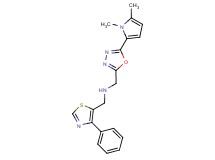 1-[5-(1,5-dimethyl-1H-pyrrol-2-yl)-1,3,4-oxadiazol-2-yl]-N-[(4-phenyl-1,3-thiazol-5-yl)methyl]methanamine