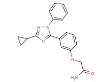 2-[3-(3-cyclopropyl-1-phenyl-1H-1,2,4-triazol-5-yl)phenoxy]acetamide