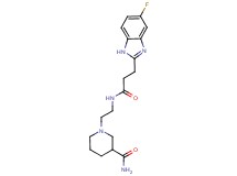 1-(2-{[3-(5-fluoro-1H-benzimidazol-2-yl)propanoyl]amino}ethyl)piperidine-3-carboxamide