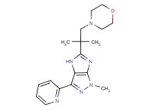 5-[1,1-dimethyl-2-(4-morpholinyl)ethyl]-1-methyl-3-(2-pyridinyl)-1,4-dihydroimidazo[4,5-c]pyrazole