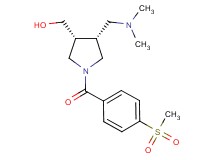 {(3R*,4R*)-4-[(dimethylamino)methyl]-1-[4-(methylsulfonyl)benzoyl]-3-pyrrolidinyl}methanol