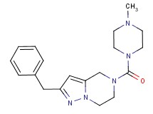 2-benzyl-5-[(4-methylpiperazin-1-yl)carbonyl]-4,5,6,7-tetrahydropyrazolo[1,5-a]pyrazine