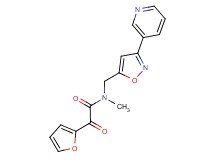 2-(2-furyl)-N-methyl-2-oxo-N-[(3-pyridin-3-ylisoxazol-5-yl)methyl]acetamide
